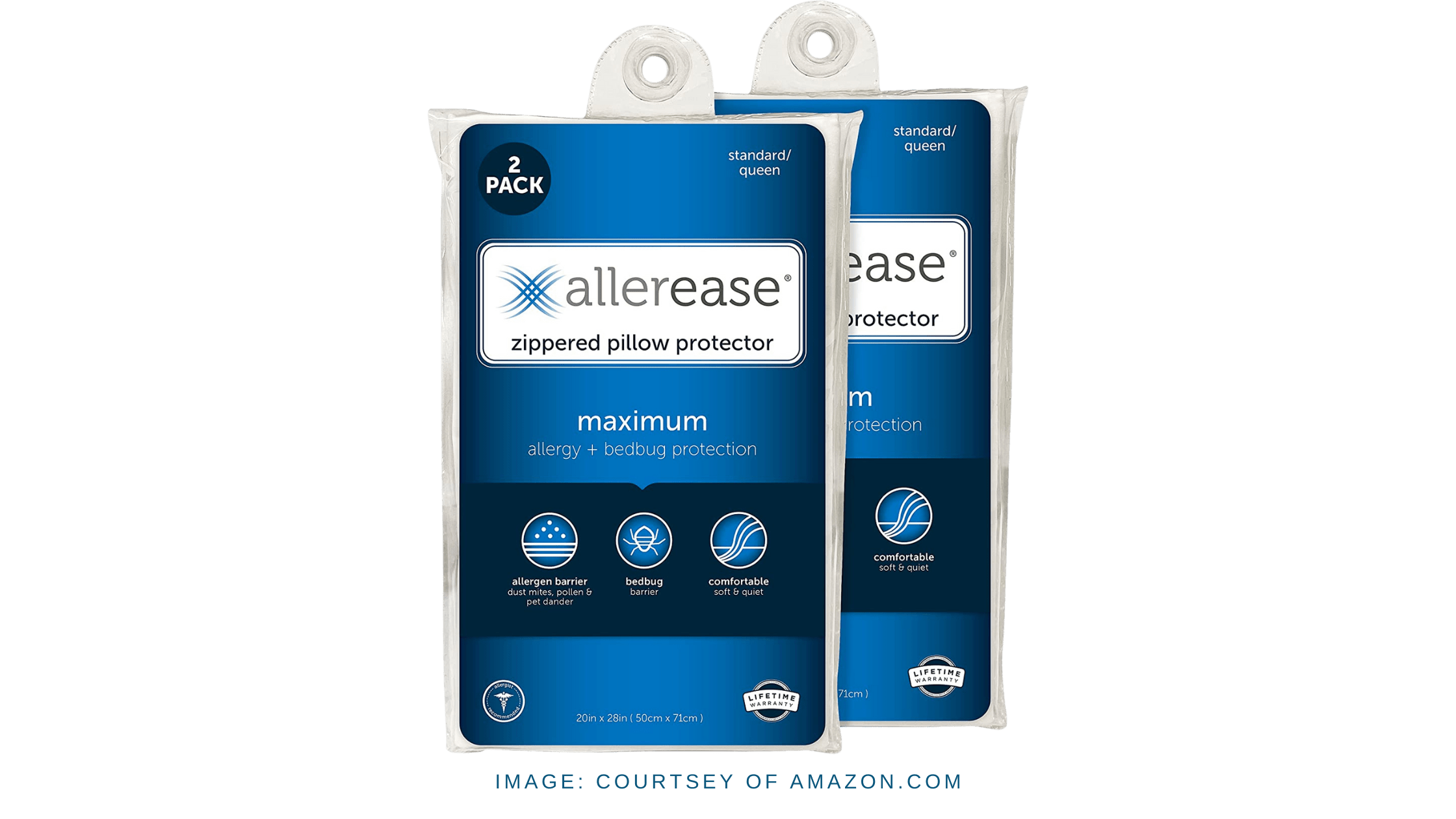 AllerEase Maximum Allergy Pillow Protector, Pack of 2 AllerEase Maximum Allergy Pillow Protector, Pack of 2