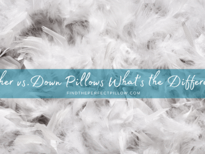 Feather vs.Down Pillows What's the Difference - FindthePerfectPilow.com