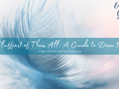 The Fluffiest of Them All A Guide to Down Pillow