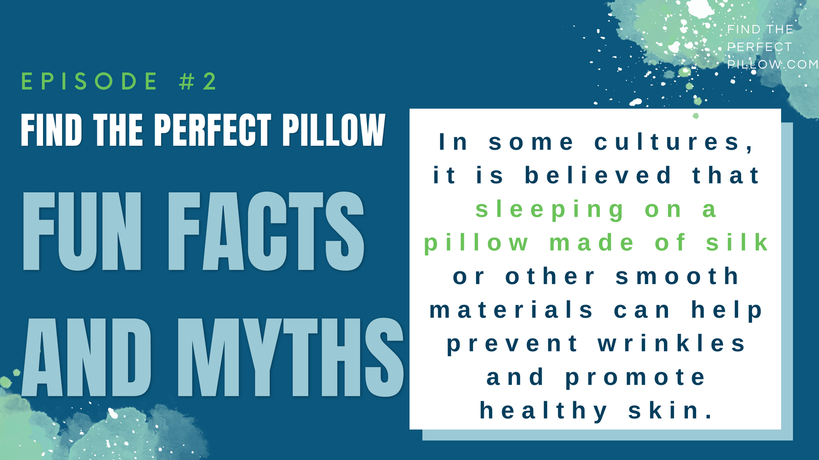 Pillow Fun Facts: