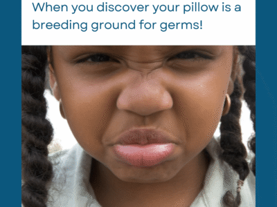 Pillows is a breeding ground for germs