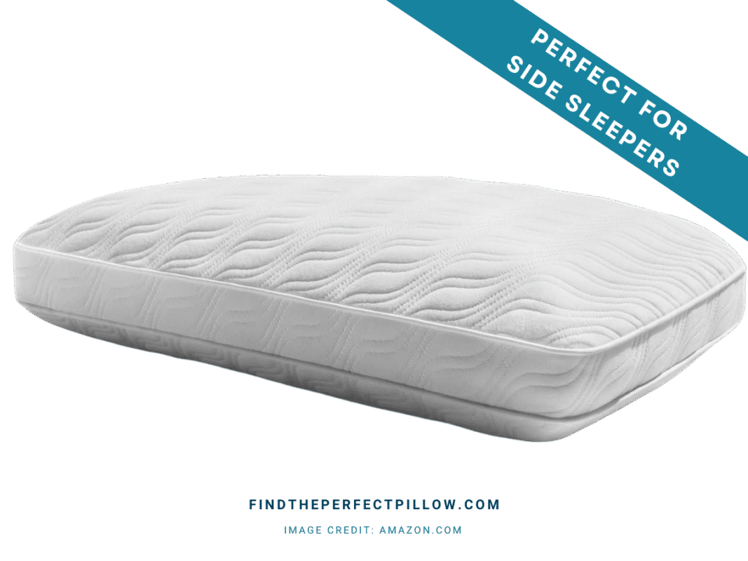 TEMPUR-Cloud ProHi memory foam pillow with a plush white quilted cover and wave-pattern stitching, labeled as the perfect pillow for side sleepers and ranked in the Perfect Pillow Rankings (FTPP™ Tested).