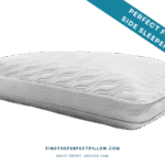 TEMPUR-Cloud ProHi memory foam pillow with a plush white quilted cover and wave-pattern stitching, labeled as the perfect pillow for side sleepers and ranked in the Perfect Pillow Rankings (FTPP™ Tested).