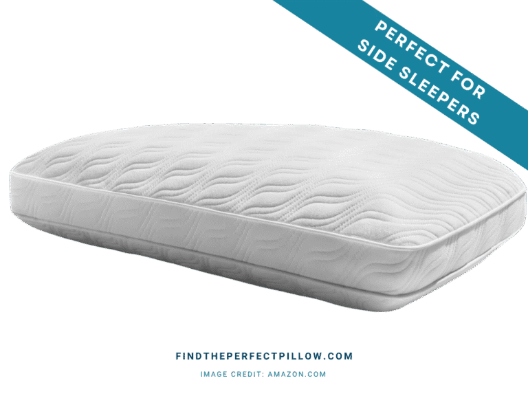 TEMPUR-Cloud ProHi memory foam pillow with a plush white quilted cover and wave-pattern stitching, labeled as the perfect pillow for side sleepers and ranked in the Perfect Pillow Rankings (FTPP™ Tested).